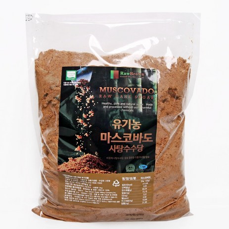 만기농장 비정제설탕 유기농 마스코바도 사탕수수당, 3kg, 1개-추천-상품