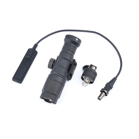 Surefir M300 전술 손전등 M300A 정찰등 510루멘 흰색 LED 밴드 금속 꼬리 덮개 스위치 제어 고정 순간, BK no logo-추천-상품
