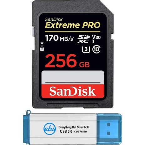 샌디스크 SD 메모리 카드 익스트림 Pro 256GB SDXC Card EOS M50 Mark II Ra 클래스 10 UHS1호환 SDSDXXY256GGN4 IN 스트롬볼리 3-추천-상품