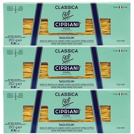 Cipriani 치프리아니 이탈리아 에그 탈리올리니 파스타 250g 3팩, 3개-추천-상품