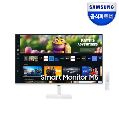 삼성전자 68.6cm FHD LED M5 스마트 모니터 화이트 LS27CM501EKXKR, 단일속성, S27CM501-추천-상품