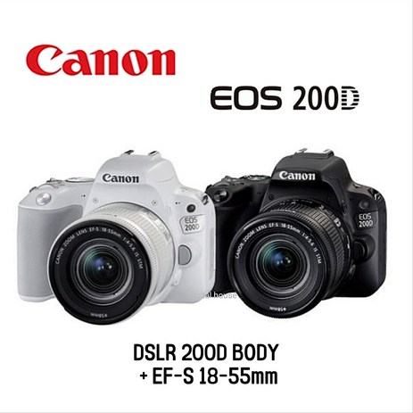 캐논정품 200D DSLR+18-55mm IS STM 입문자용추천, 선택안함, 200D 블랙-추천-상품