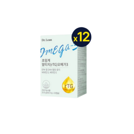 닥터린 초임계 알티지 rTG 오메가3 알파 1 007mg, 360정, 1세트-추천-상품