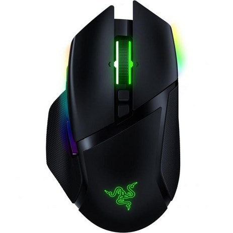 Razer 레이저 바실리스크 얼티밋 초고속 무선 게임용 마우스 가장 빠른 게이밍 스위치 - 20K DPI 광센서 Chroma RGB 조명 11개 프로그래밍 가능 버튼 100시간, Mouse Razer-추천-상품