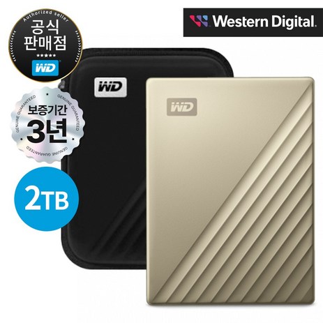 WD My Passport Ultra Gen4 외장하드, 2TB, 골드-추천-상품