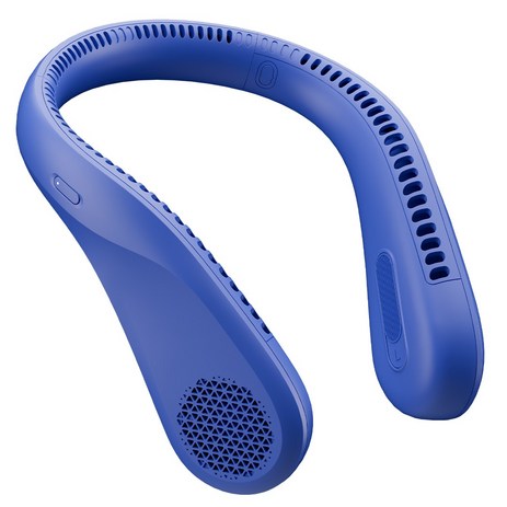 Hyades 휴대용 무선 목걸이 넥밴드 선풍기 BLDC 대용량4000mAh-P7, 블루-추천-상품