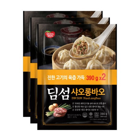 동원 딤섬 샤오롱바오 390g 6봉, 6개-추천-상품