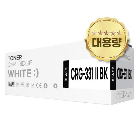 캐논 CRG-331 호환토너 MF628CWZ MF624CW MF8240CW LBP7110CW MF8284CW MF628CW 카트리지, 1개, CRG-331II BK 검정(대용량)-추천-상품