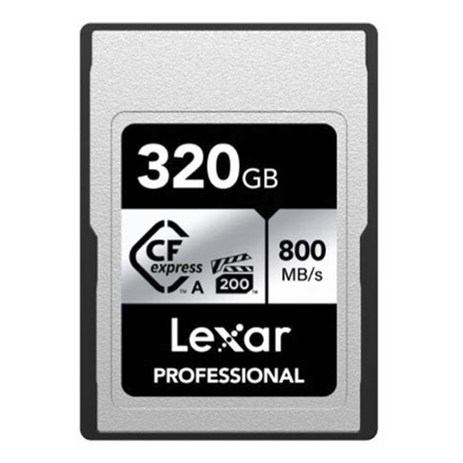 렉사 프로페셔널 CF 익스프레스 타입 A 메모리카드 실버 시리즈, 320GB-추천-상품