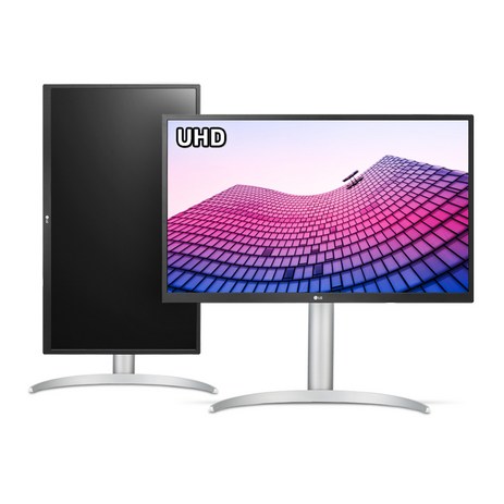 LG 27UP550N 27인치 UHD 4K 모니터 HDR 피벗 높이조절 화이트 USB-C단자 2023년 신모델-추천-상품