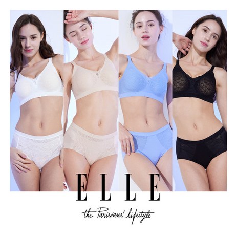 [엘르] ELLE 24SS 엘레강스 쿨 브라팬티 4세트-추천-상품