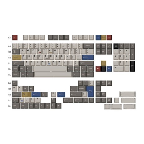 일당오 레트로 100 키캡 PBT 염료승화 체리 160키 키캡 RETRO100 RGBY, 혼합-추천-상품