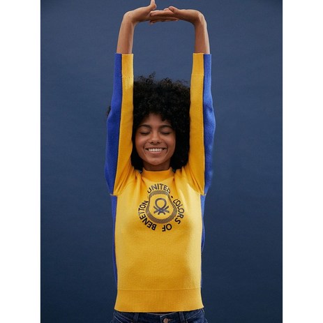 베네통 골프 여성 울블렌딩 니트 3종택1 BTKT234W-추천-상품