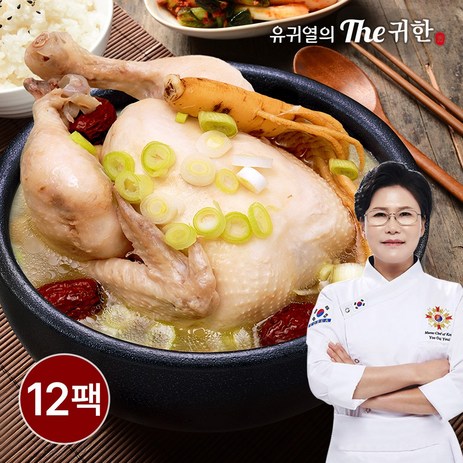 유귀열 명장 삼계탕 1kg, 12개-추천-상품