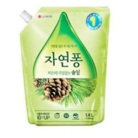 자연퐁 찌든때 걱정없는 솔잎 주방세제, 1.4L, 8개-추천-상품