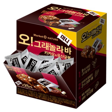 오리온 오!그래놀라바 미니 카카오&유산균볼 디스펜서, 300g, 13개-추천-상품