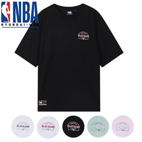 [선물추천]NBA 공용 기본 루즈핏 반팔 티셔츠 블랙 화이트 42NTS011-추천-상품