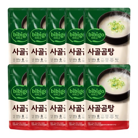 CJ 비비고 사골곰탕, 500g, 10개-추천-상품