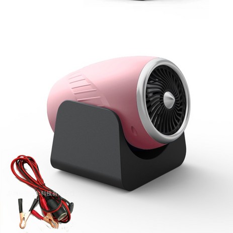 차량용-히터-화물차히터-12볼트-자동차-PTC-히터-시거잭-온풍기-핑크12v+5m연장선-1개-추천-상품