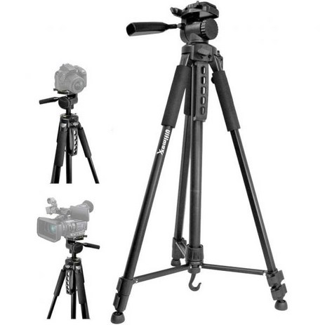 삼각대 75 Professional Heavy Duty 3-Way Pan Head Tripod for Sony HXR-MC50U HXR-NX5U HXR-NX3N HXR-NX30U-추천-상품