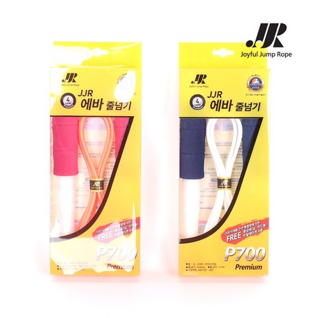 JJR 줄넘기 P700 에바 일반 스피드로프 복싱 다이어트, 화이트/남색-추천-상품