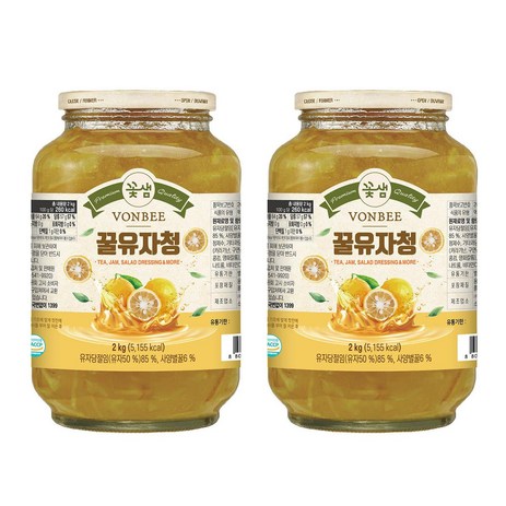 코스트코 본비 유차청 2kg x 2, 2개, 1개입-추천-상품