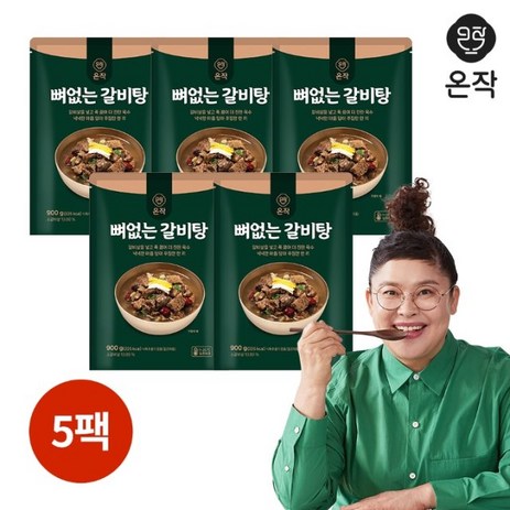 [온작]홈쇼핑방송상품/이영자 뼈없는갈비탕 900g x 5팩, 5개-추천-상품