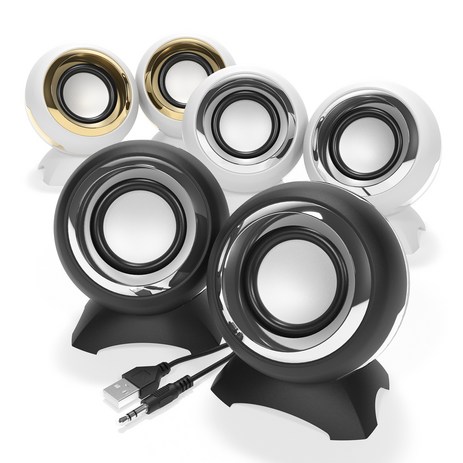 컴퓨터-pc-스피커-2채널-USB-게이밍-유선-M10-블랙실버-추천-상품