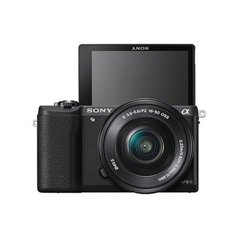 소니 a5100 1650mm 3인치 플립업 LCD 포함 렌즈 교환식 카메라 블랙, Black_w/ 16-50mm | Base-추천-상품