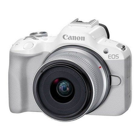 Canon 미러리스 카메라 EOS R50 RF-S18-45 IS STM 렌즈 키트 5812C011 (화이트), 단일 옵션-추천-상품