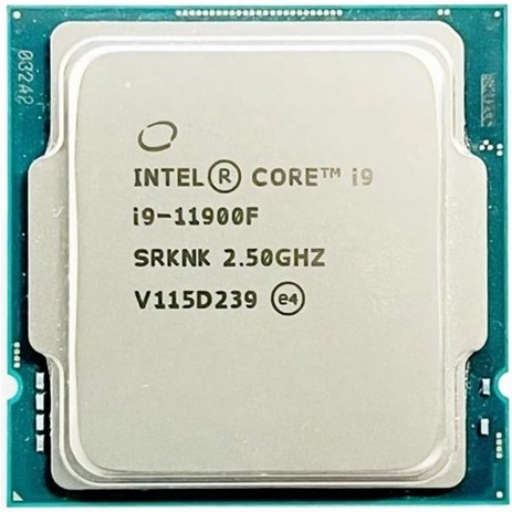 CPU 프로세서 인텔 코어 I9 11900F 2.5GHz 8코어 16 나사산 65W LGA 1200 Cpu, 1개-추천-상품