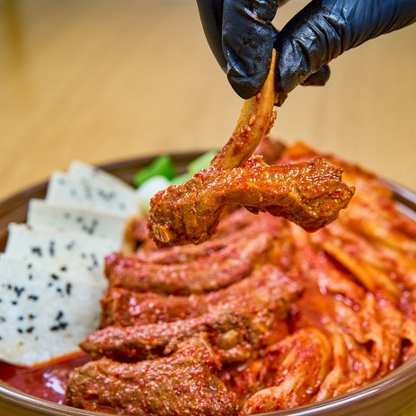 담백한 살코기 등갈비 김치찜 2인분 1.5kg, 2개-추천-상품