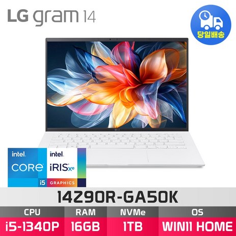 LG전자 2023 그램14 14Z90R-GA50K, WIN11 Home, 16GB, 1TB, 스노우화이트-추천-상품