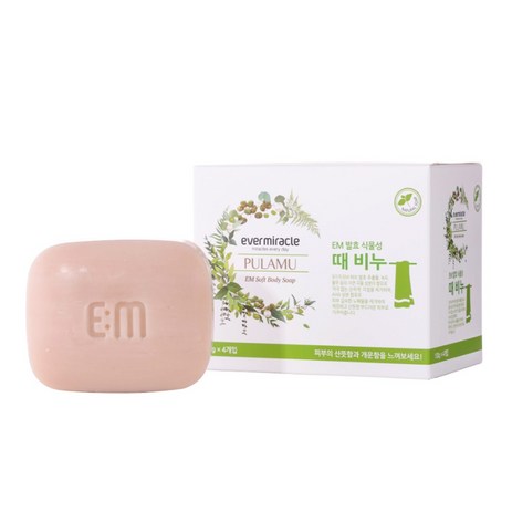 [이엠] EM때비누(100g*4ea)때박살 피부각질제거 샤워때비누 목욕비누, 1세트-추천-상품