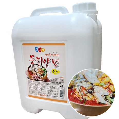 무아식품 청지기 물회 양념 소스 (말통) 14kg *무료배송 / 덮밥 가자미 물회 식당 대용량 막회, 1개-추천-상품