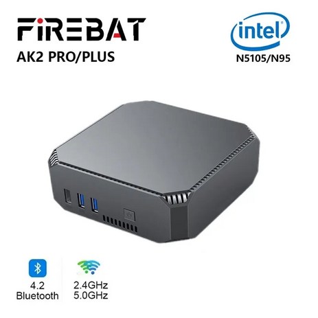 FIREBAT AK2 PLUS PRO 미니 PC 데스크탑 게이밍 컴퓨터 인텔 N95 N5105 듀얼 밴드 WiFi5 BT4.2 16GB 512GB 4 코어 4 스레, 03 N95 8GB 256GB, 3.N5105 8GB 256GB, 없음-추천-상품