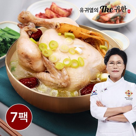 유귀열 명장 삼계탕 1kg 1팩, 7개, 1000g-추천-상품