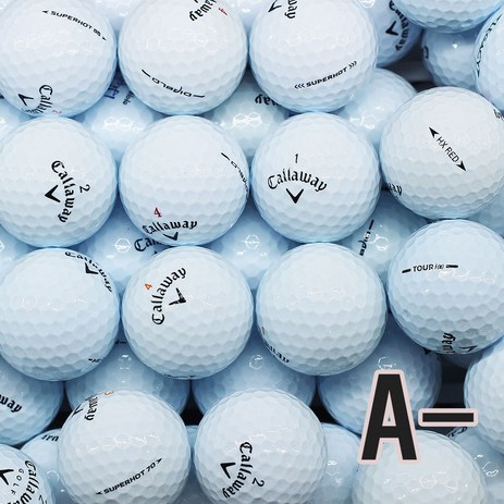 캘러웨이 혼합 A-급50알 골프 로스트볼, 흰색, 1개입, 50개-추천-상품