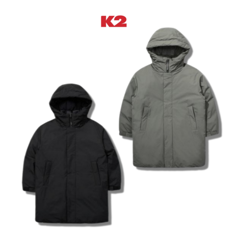 (정품 매장) K2 남여공용 야상형 씬다운 패딩 롱패딩 롱기장 겨울 스키장 일상 데일리룩 씬에어 리바이브-추천-상품