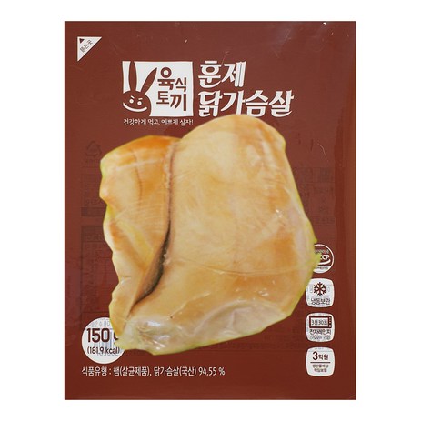 육식토끼 훈제 닭가슴살, 150g, 34개-추천-상품