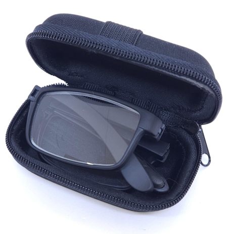 휴대용 접이식 돋보기 +벨트걸이 안경케이스 40대 50대, 1개-추천-상품