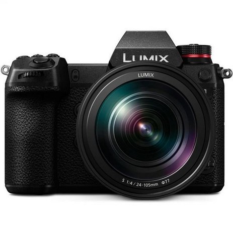 파나소닉 LUMIX S1R 풀프레임 미러리스 카메라 47.3MP MOS 고해상도 센서 24-105mm F4 L-Mount S 시리즈 렌즈 4K HDR 비디오 및 3.2인치 LC, w/ 24-105mm_Base-추천-상품