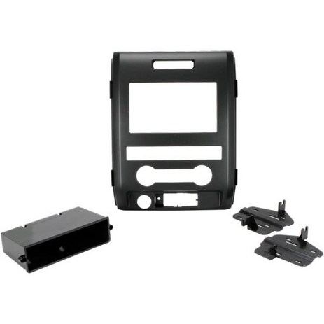 Scosche FD1438B 2009-12 Ford F-150 XL ISO 더블 DIN DIN+포켓 대시 키트 블랙과 호환-추천-상품