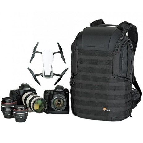 Lowepro 카메라 가방 ProTactic BP 450 AW II SLR 날씨 커버가 있는 노트북 백팩 15.6 인치, [01] Black-추천-상품