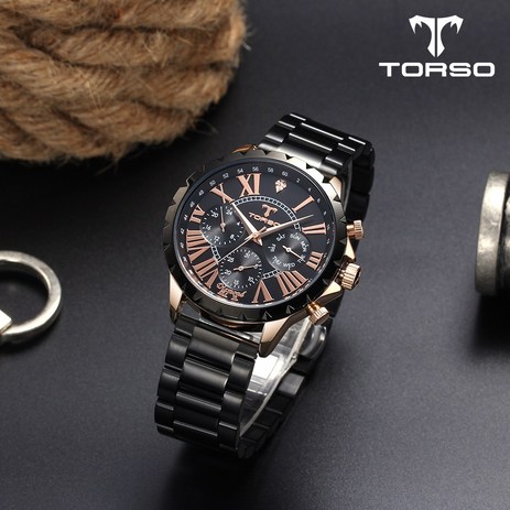 TORSO-토르소-T501M-히페리온-멀티-다이아몬드-워치-남자-메탈-시계-(가죽-스트랩-증정)-추천-상품