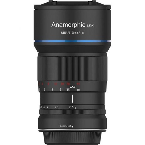 SIRUI 50mm F1.8 1.33X APSC Anamorphic Lens for XT4 XT5 XH1 XH2H2S XT3 XT30 XS10 X Mount Blue Flare, X-mount-추천-상품