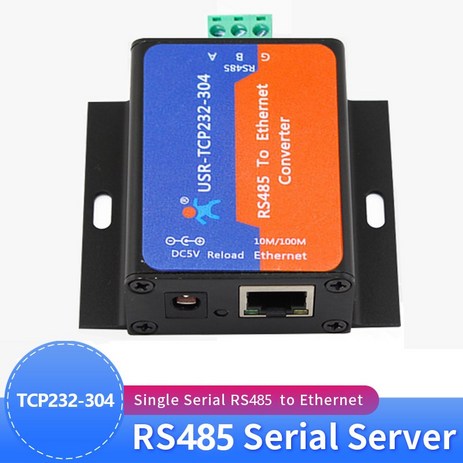 USR-TCP232-304 직렬 RS485-TCP/IP 이더넷 서버 변환기 모듈 내장 웹페이지 DHCP/DNS 지원, EU 플러그, 1개-추천-상품