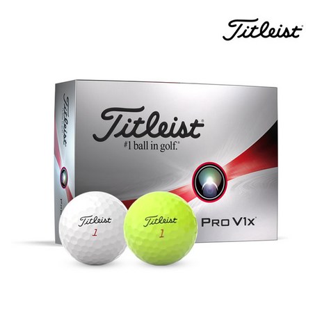 타이틀리스트 2023 Pro V1X 골프볼, 화이트, 12개입, 1개-추천-상품