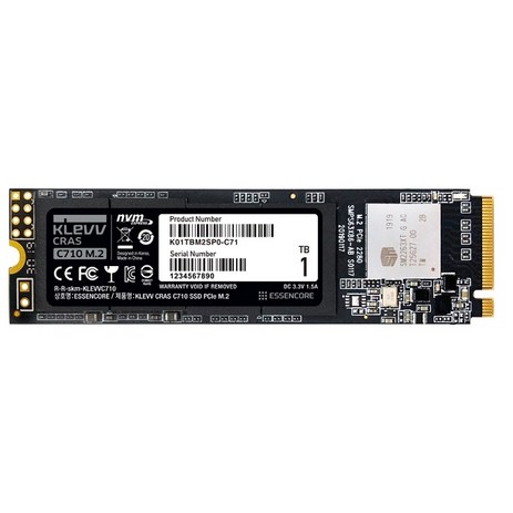 에센코어 KLEVV CRAS C710 1TB M.2 NVME 3D TLC 파인인포-추천-상품