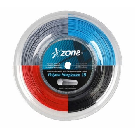 존스 테니스스트링 폴리모 헥스플루전18 (육각) 1.18mm, 블루, 1개-추천-상품